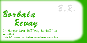 borbala revay business card